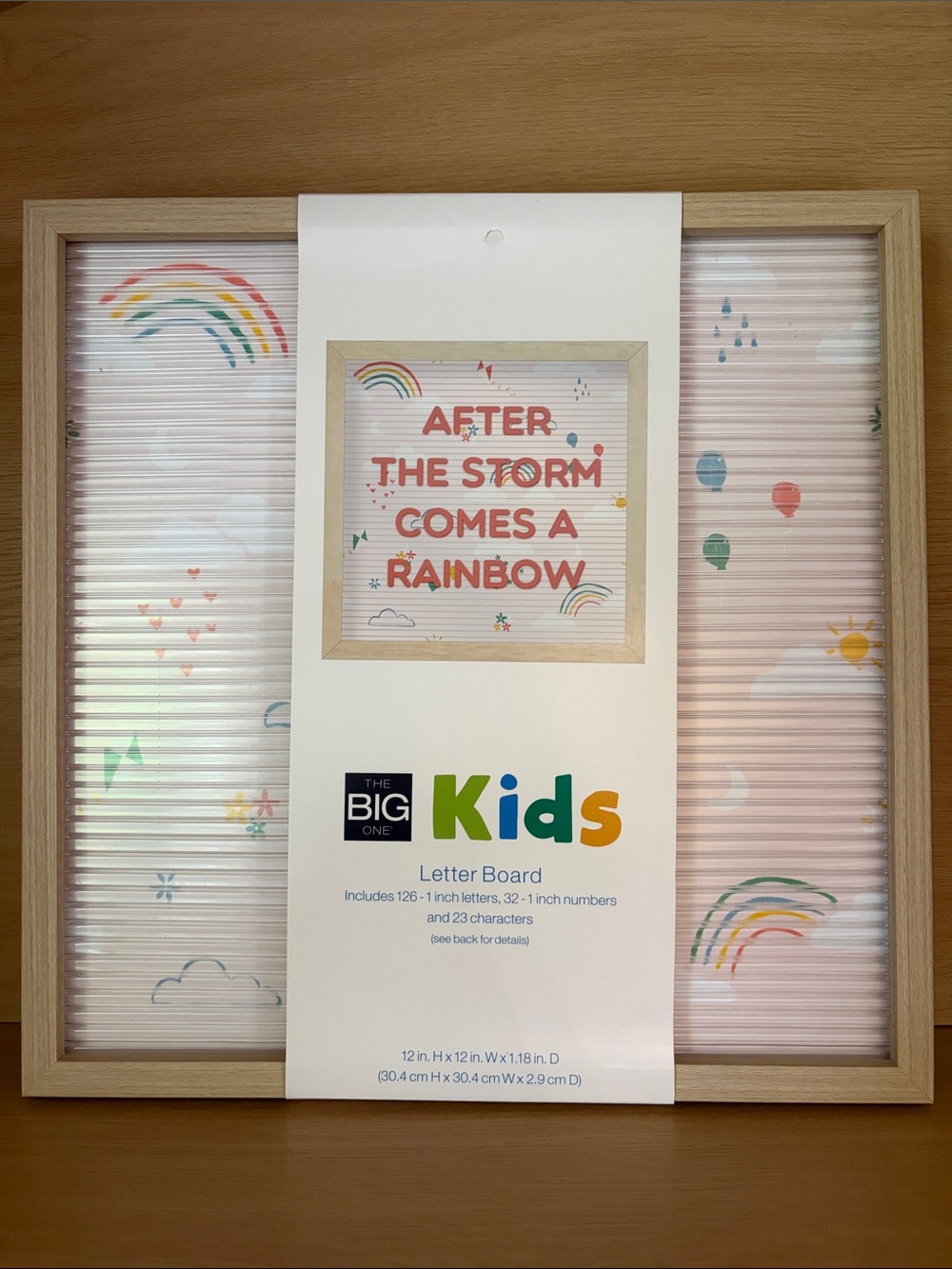 🌈 NWT• The Big One Rainbow Letterboard Wall Decor